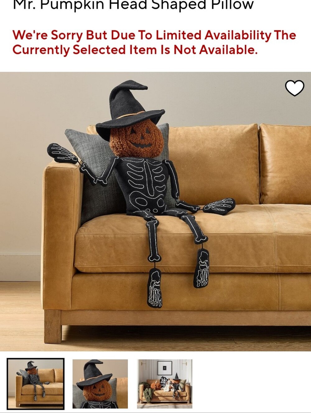 Pottery barn - Mr Pumpkinhead